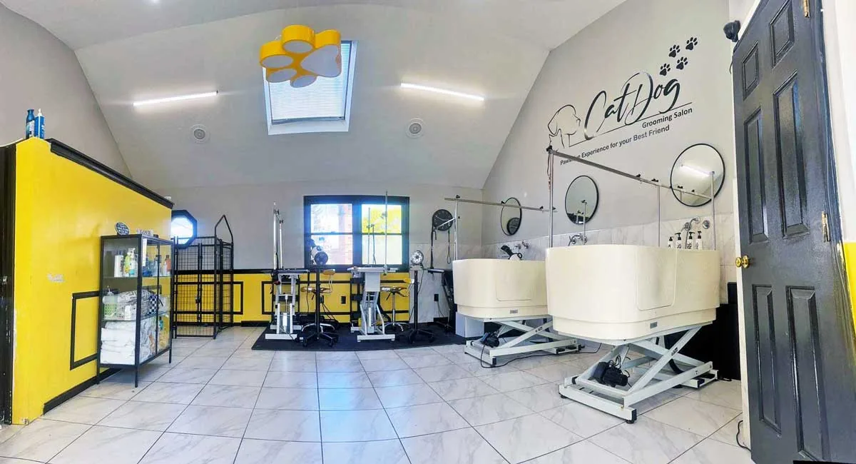 CatDog grooming room in Lowell